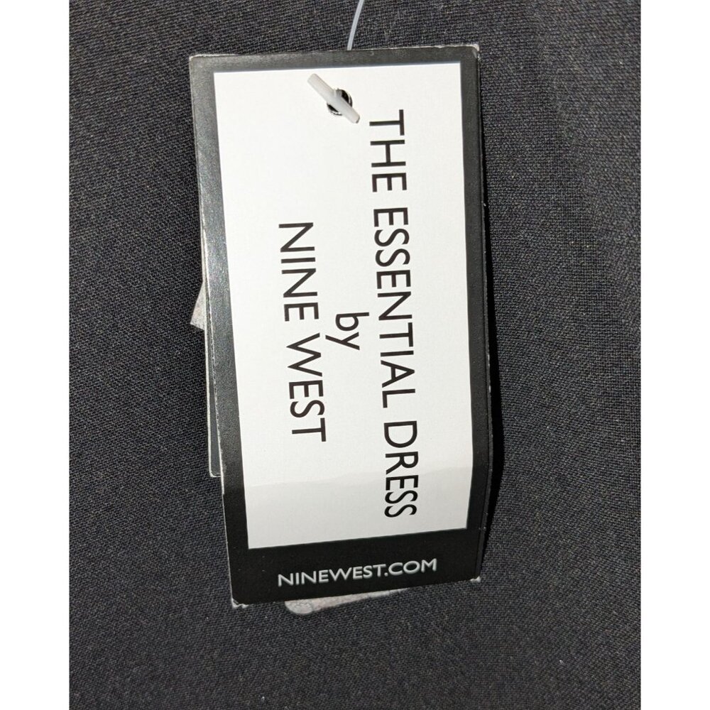 Nine West Womens The Essential Dress Size 16 Black Gray Color block Sleeveless - Picture 3 of 6